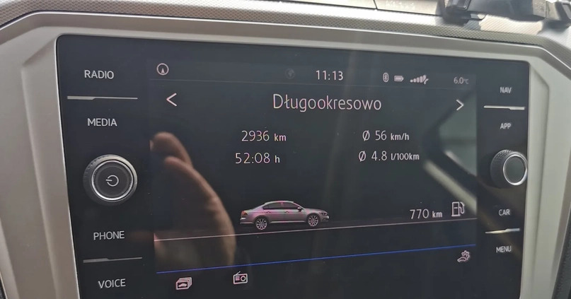 Volkswagen Passat cena 57900 przebieg: 240000, rok produkcji 2018 z Kutno małe 154